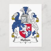 Holton Family Crest Briefkaart (Voorkant)