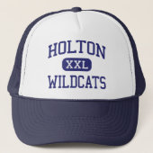 Holton - Wildcats - High School - Holton Kansas Trucker Pet (Voorkant)