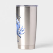 Holts Landing Blauwe Krab Monogram Geïsoleerde Drinkbeker (Links)