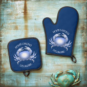 Holts Landing Blue Crab Ovenwant & Pannenlap Set