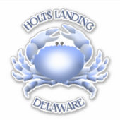 Holts Landing Blue Crab Sticker (Voorkant)