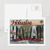 Holualoa, Hawaii - Grote letterscènes Briefkaart (Voorkant / Achterkant)