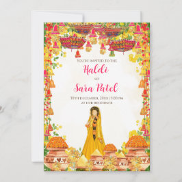 Holud uitnodigingen & Haldi uitnodigingen