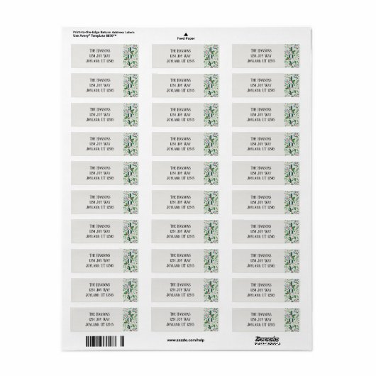 Holy and Joy 2 Retour-adreslabel Etiket (Full Sheet)