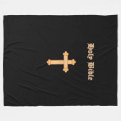 HOLY BIBLE FLEECE DEKEN (Voorkant (Horizontaal))