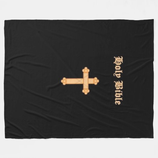 HOLY BIBLE FLEECE DEKEN (Voorkant (Horizontaal))