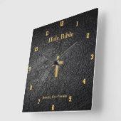 Holy Bible Wall Clock Vierkante Klok (Hoek)