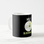 Holy Blockamole Grappige Volleybal Blok Avocado Koffiemok (Voorkant links)