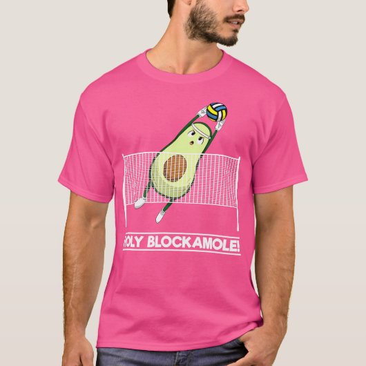 Holy Blockamole Volleybal Speler T-shirt (Voorkant)