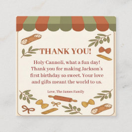 Holy Cannoli! First Birthday  Informatiekaartje
