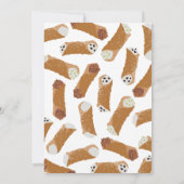 Holy Cannoli Funny Italian Baby Shower Kaart (Achterkant)