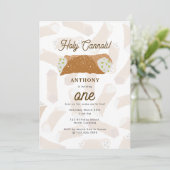 Holy Cannoli Funny Italian Birthday Party Kaart (Staand voorkant)