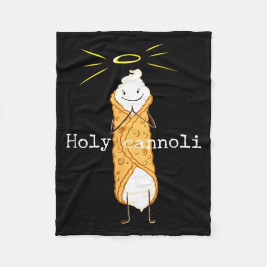 Holy Cannoli Funny Quote Italian American Gift Sic Fleece Deken (Voorkant)