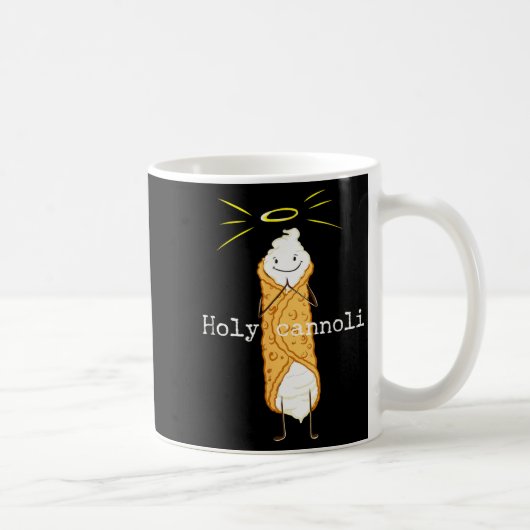 Holy Cannoli Funny Quote Italian American Gift Sic Koffiemok (Rechts)