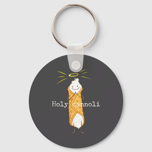 Holy Cannoli Funny Quote Italian American Gift Sic Sleutelhanger (Voorkant)