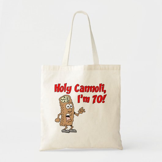 Holy Cannoli Ik ben 70 Canvas tas (Voorkant)
