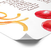 Holy Cannoli little meatball 1st birthday Seating Poster (Hoek)