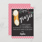 Holy Cannoli - Thank You Note Italian Birthday Bedankkaart (Voorkant / Achterkant)