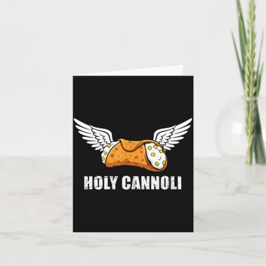 Holy Cannoli Tri-blend Funny Quote  Kaart (Voorkant)