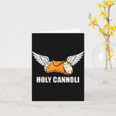 Holy Cannoli Tri-blend Funny Quote  Kaart (Gele Bloem)