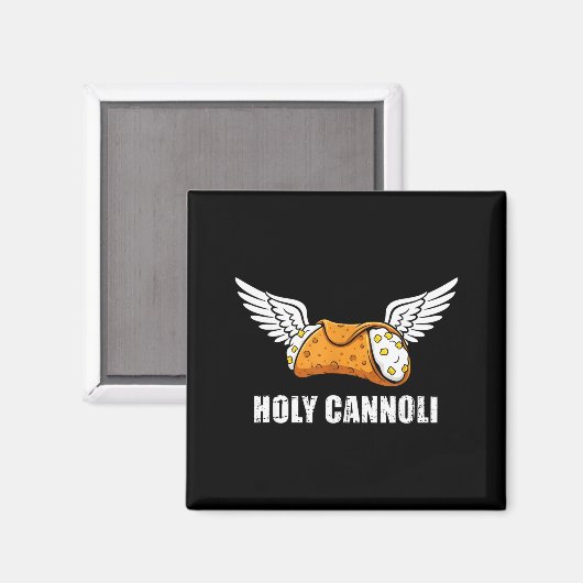 Holy Cannoli Tri-blend Funny Quote Magneet (Voorkant / Achterkant)