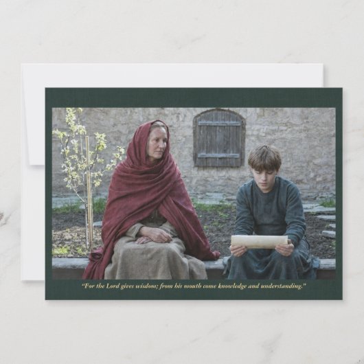 Holy Card | Saint Ludmila with Wenceslaus Kaart (Voorkant)