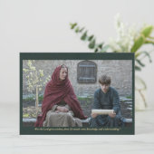 Holy Card | Saint Ludmila with Wenceslaus Kaart (Staand voorkant)