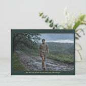 Holy Card | Saint Wenceslaus Walking in the Rain Kaart (Staand voorkant)