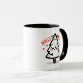 Holy Christma-roly Mug – Cute Meditating Tree Mok (Voorkant rechts)