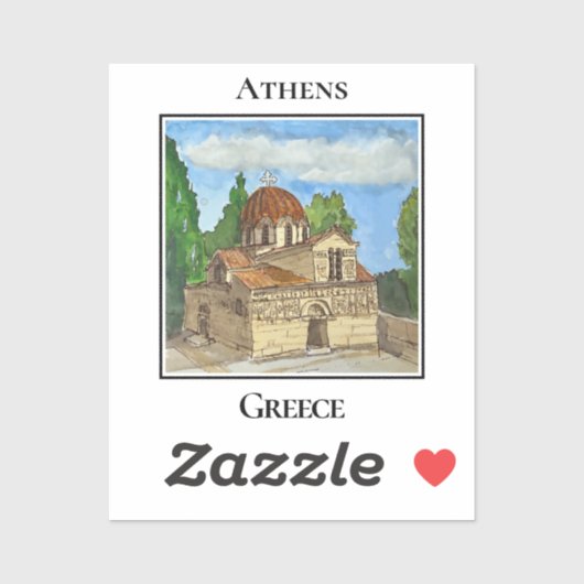 Holy Church of the Virgin Mary Gorgoepikoos Sticker (Vel)