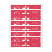 Holy City Holiday Red Charleston Skyline (Vel)