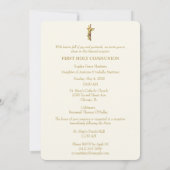 Holy Communion Eucharist Chalice Invitation Kaart (Achterkant)