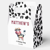 Holy Cow! 1st Birthday | Animal First Birthday Bedankdoosjes (Geopend)