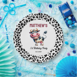 Holy Cow! 1st Birthday | Animal First Birthday  Papieren Bordje