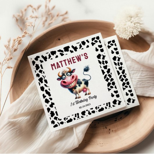 Holy Cow! 1st Birthday | Animal First Birthday  Servet