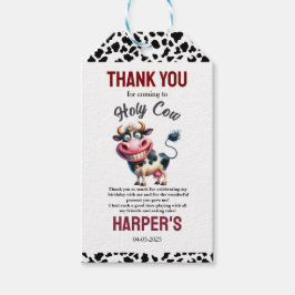 Holy Cow! 1st Birthday | Farm Animal Party Cadeaulabel