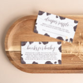 Holy Cow Baby Shower Diaper Raffle Informatiekaartje
