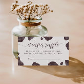 Holy Cow Baby Shower Diaper Raffle Informatiekaartje