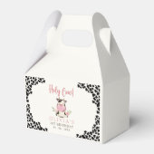Holy Cow - First Birthday Girl Cow Theme Bedankdoosjes (Voorkant Zijde)