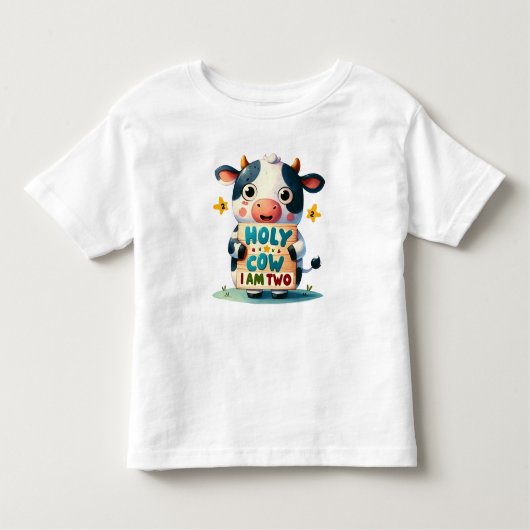 Holy Cow, I'm Two! Kinder Shirts (Voorkant)