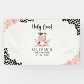 Holy Cow It's a Girl Cute Cow  Spandoek (Horizontaal)
