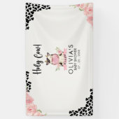 Holy Cow It's a Girl Cute Cow  Spandoek (Verticaal)