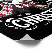 Holy Cow It's Christmas Funny Cow Lover Farm Anima Poster (Hoek)