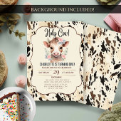 holy cow party invitations 2nd birthday cow party  kaart
