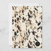 holy cow party invitations 2nd birthday cow party  kaart (Achterkant)