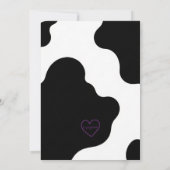 Holy Cow, pink, cow 1st Birthday Kaart (Achterkant)