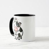  Holy Cow Zen Mug – Cute Moo with Halo Mok (Voorkant links)
