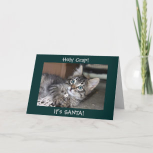 Holy crap, het is de kerstboom van Santa Kitten Ka Feestdagen Kaart