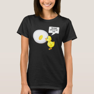 Holy crap Larry is dat je een kippenei ontbijt T-shirt