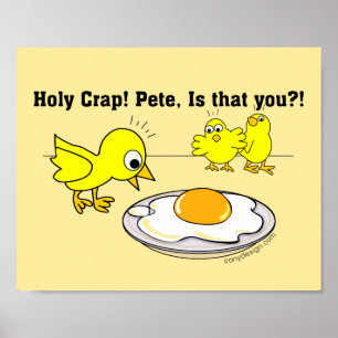 Holy Crap! Pete, is that you Vegan Humor Poster